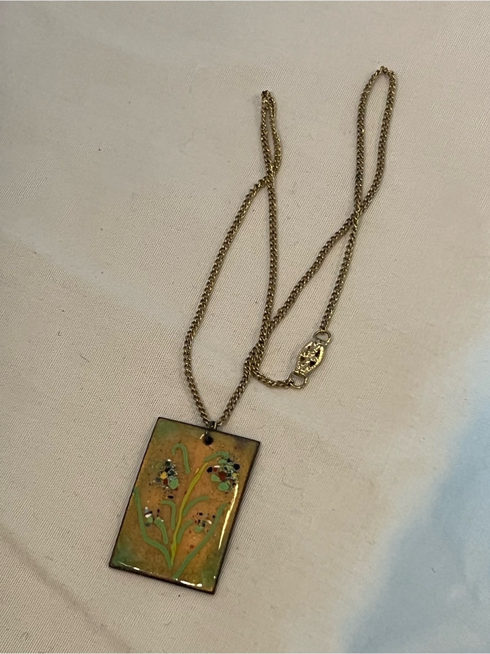 Hand Painted Necklace - Picture 3 of 3